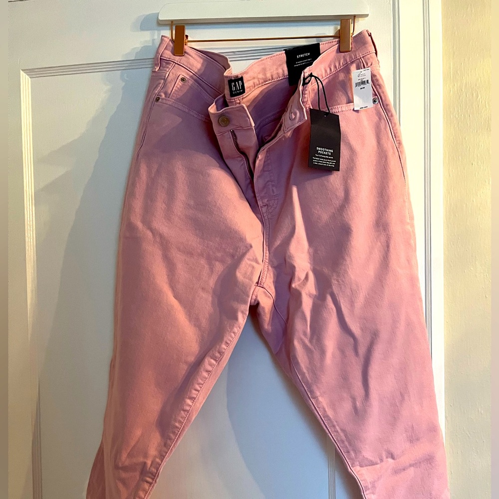 NWT Pink Gap Stretch Denim Jean in Pink - Women Size 20/35